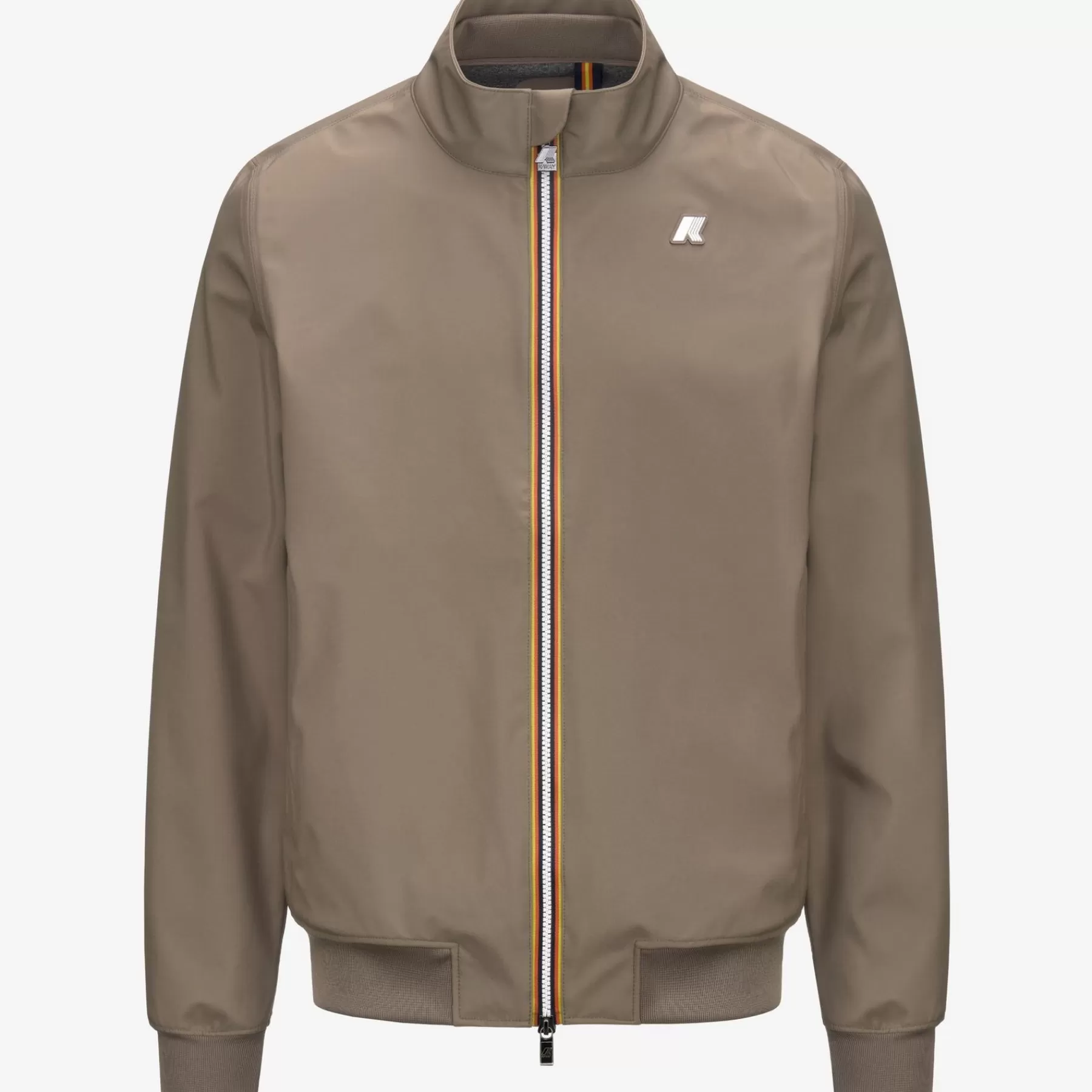 Man K-WAY Arsene Gebonden Jersey Beige Taupe