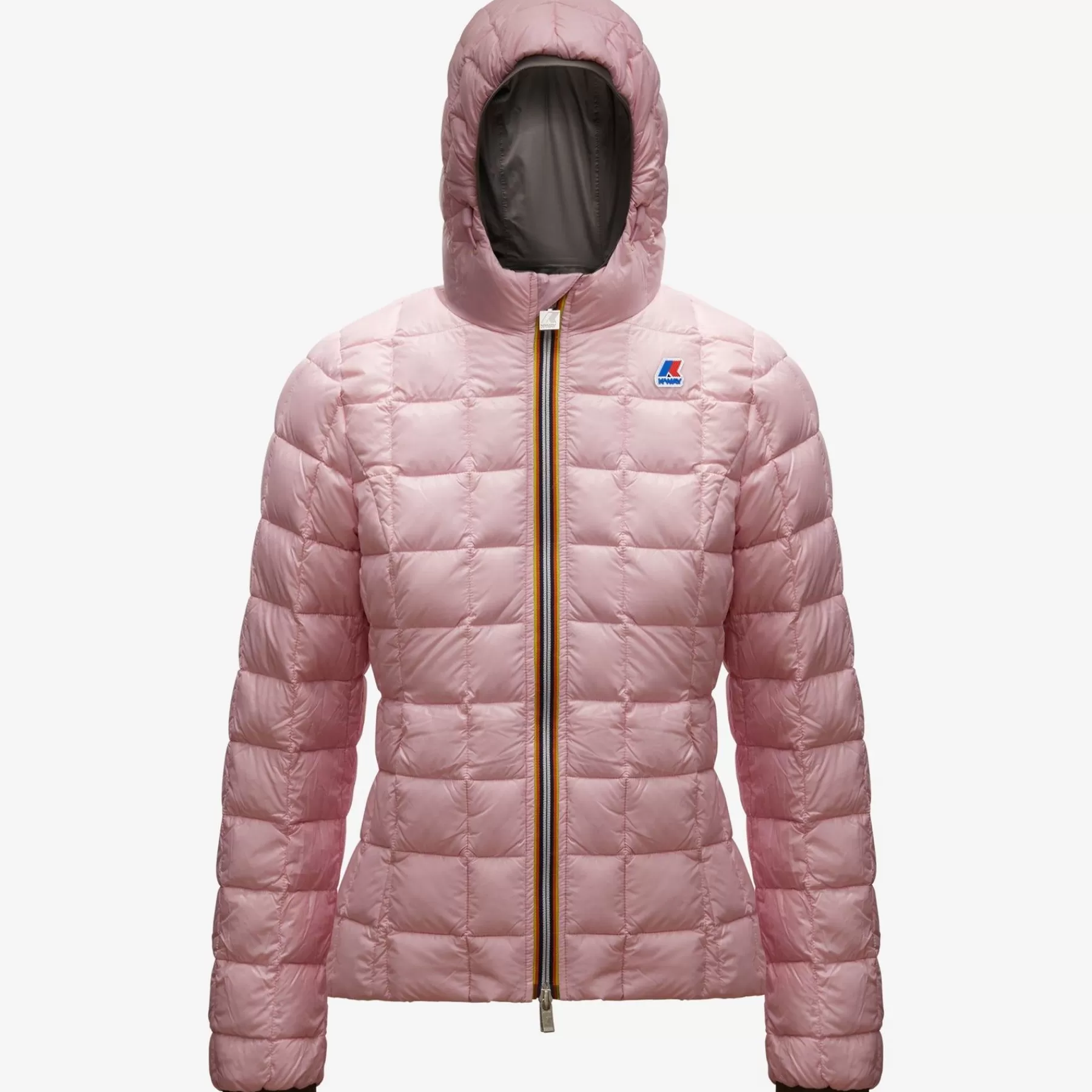 Vrouw K-WAY Lily Thermo Plus.2 Omkeerbaargrijs Gerookt-Roze Zacht Lila