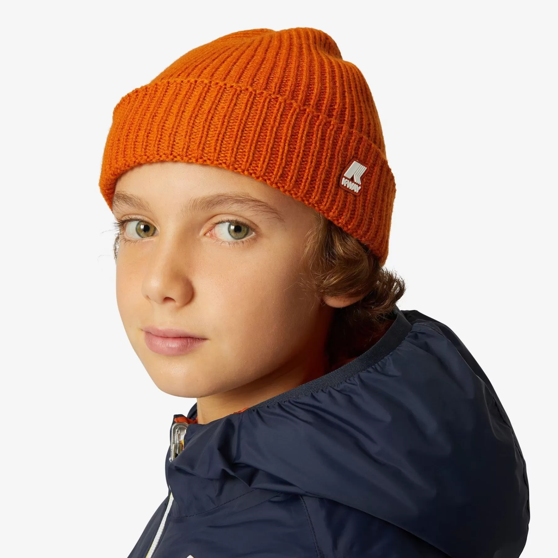 Kinderen K-WAY P. Brice Cardigan Stitchoranje Roest